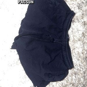 Navy blue waffle shorts